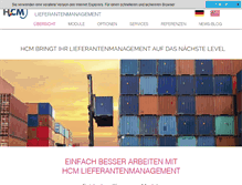Tablet Screenshot of hcm-lieferantenmanagement.com